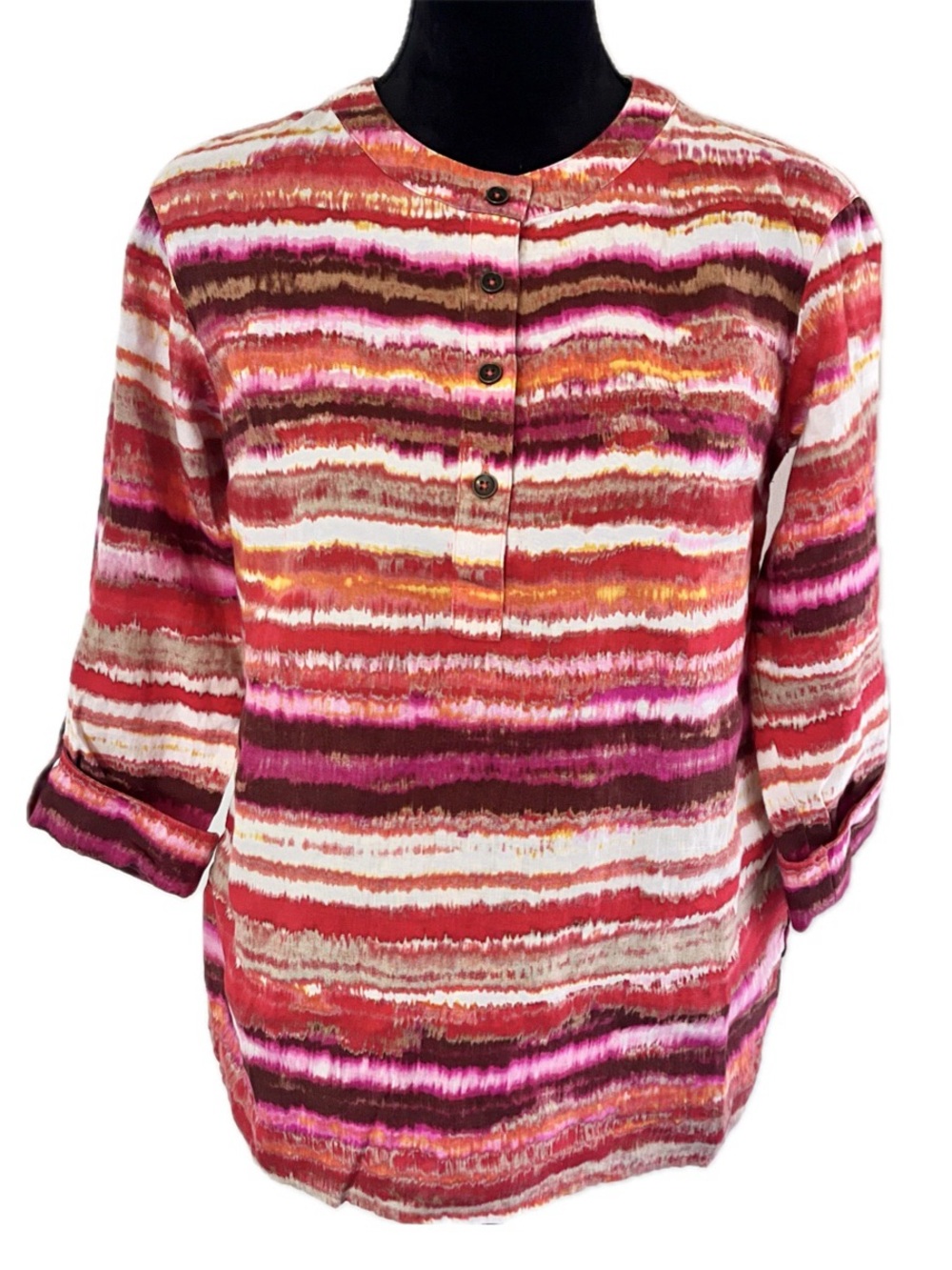 JONES NEW YORK Signature Petites Women’s Bold Watercolor Linen Size PP Small EUC